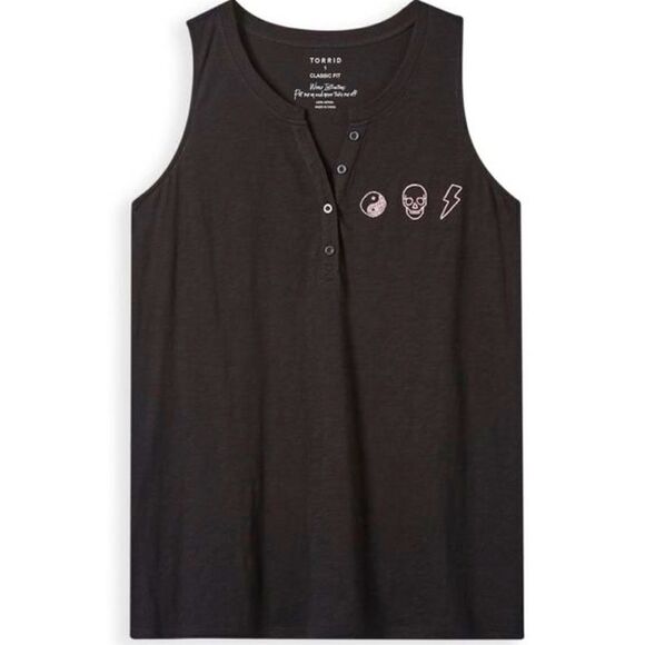 Torrid Graphic Classic Fit Heritage
Slub V-Neck Henley Tank - Picture 1 of 5
